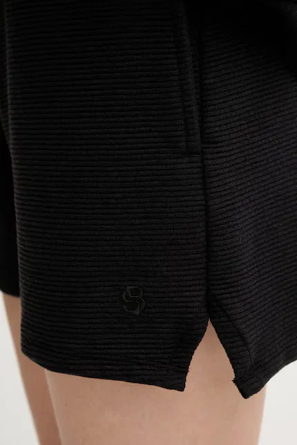 Шорты с высокой посадкой BB TEXTURE_Shorts BOSS, черный — фото 4