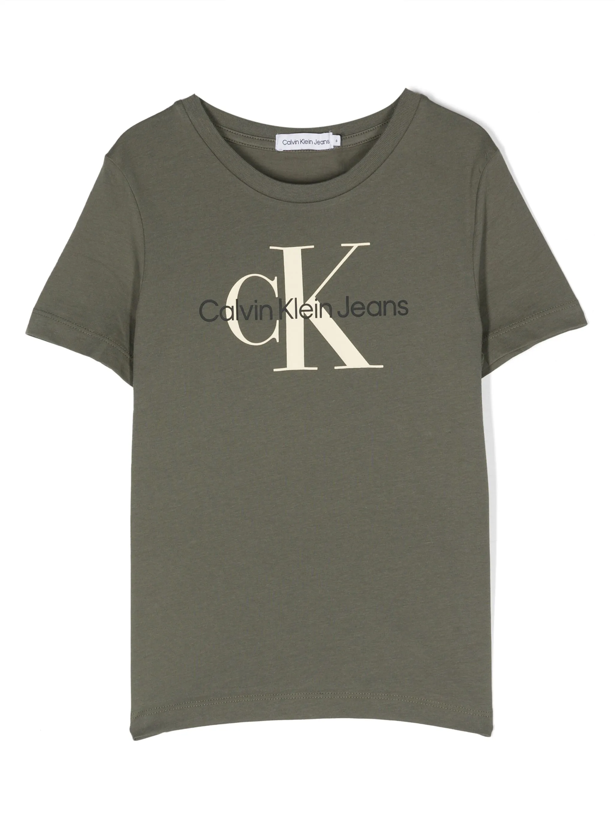 

Футболка с логотипом Calvin Klein Kids, зеленый