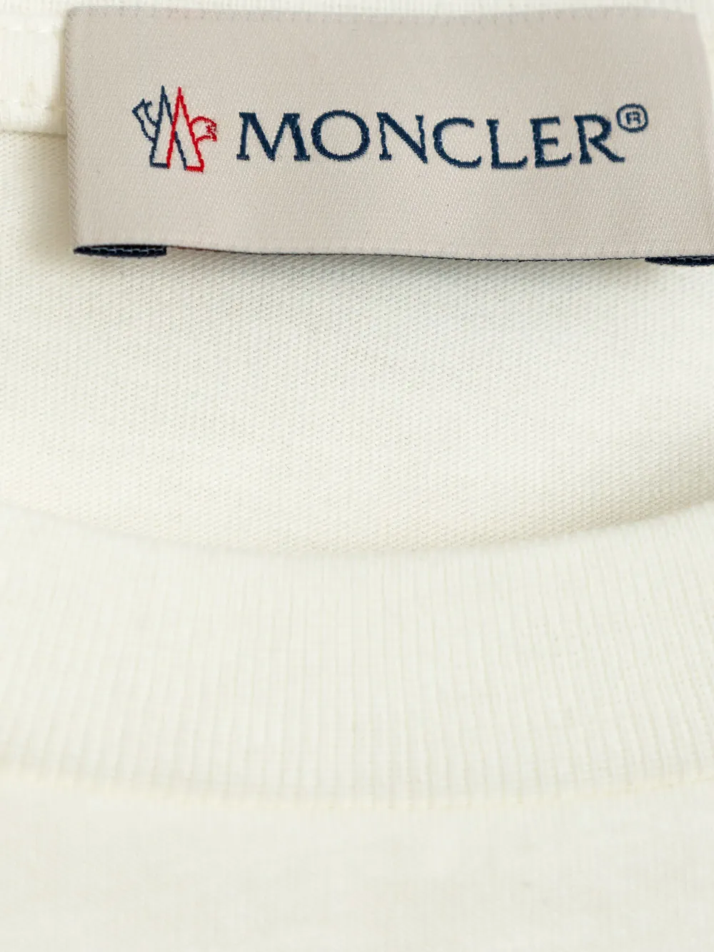 Футболка с нашивкой-логотипом Moncler Enfant, белый — фото 3