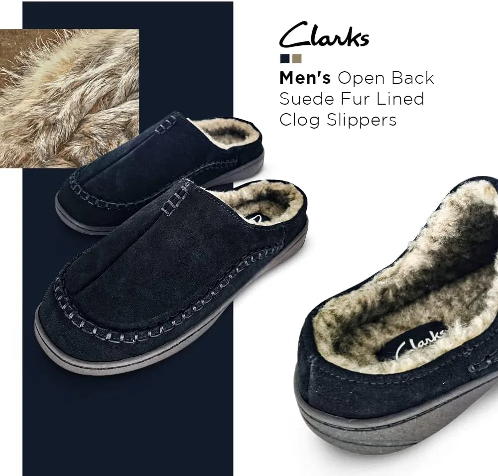Тапочки мужские Clarks, коричневый — фото 4
