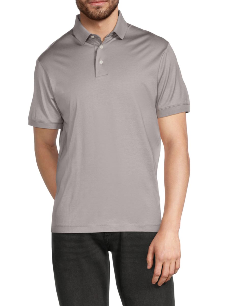 

Поло с коротким рукавом Emporio Armani, цвет Dusty Lilac Grey