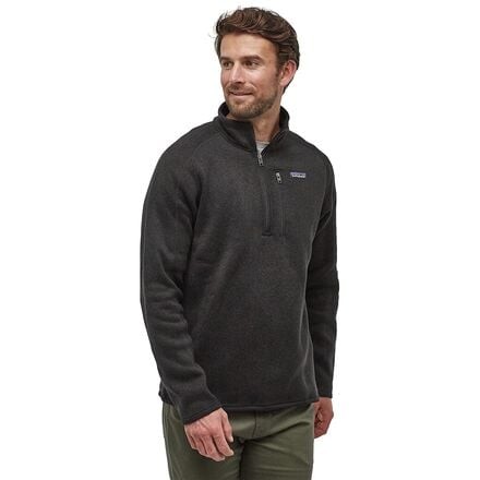 

Флисовая куртка Better Sweater с молнией 1/4 мужская Patagonia, черный