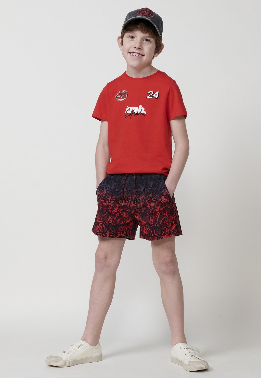 

Футболка с принтом SHORT-SLEEVED Koroshi, красный