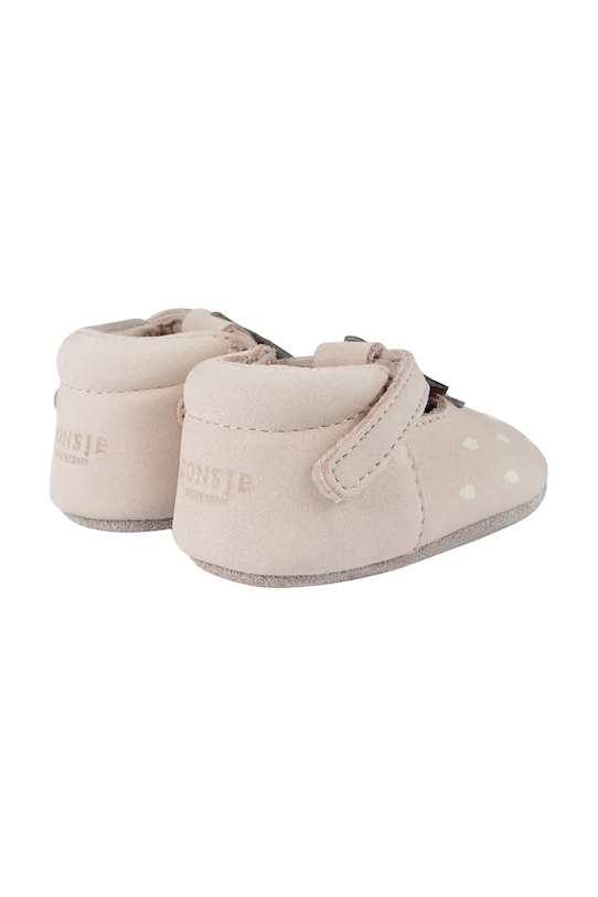 Детские замшевые ботиночки Nanoe Shoes Strawberry Donsje, бежевый — фото 4