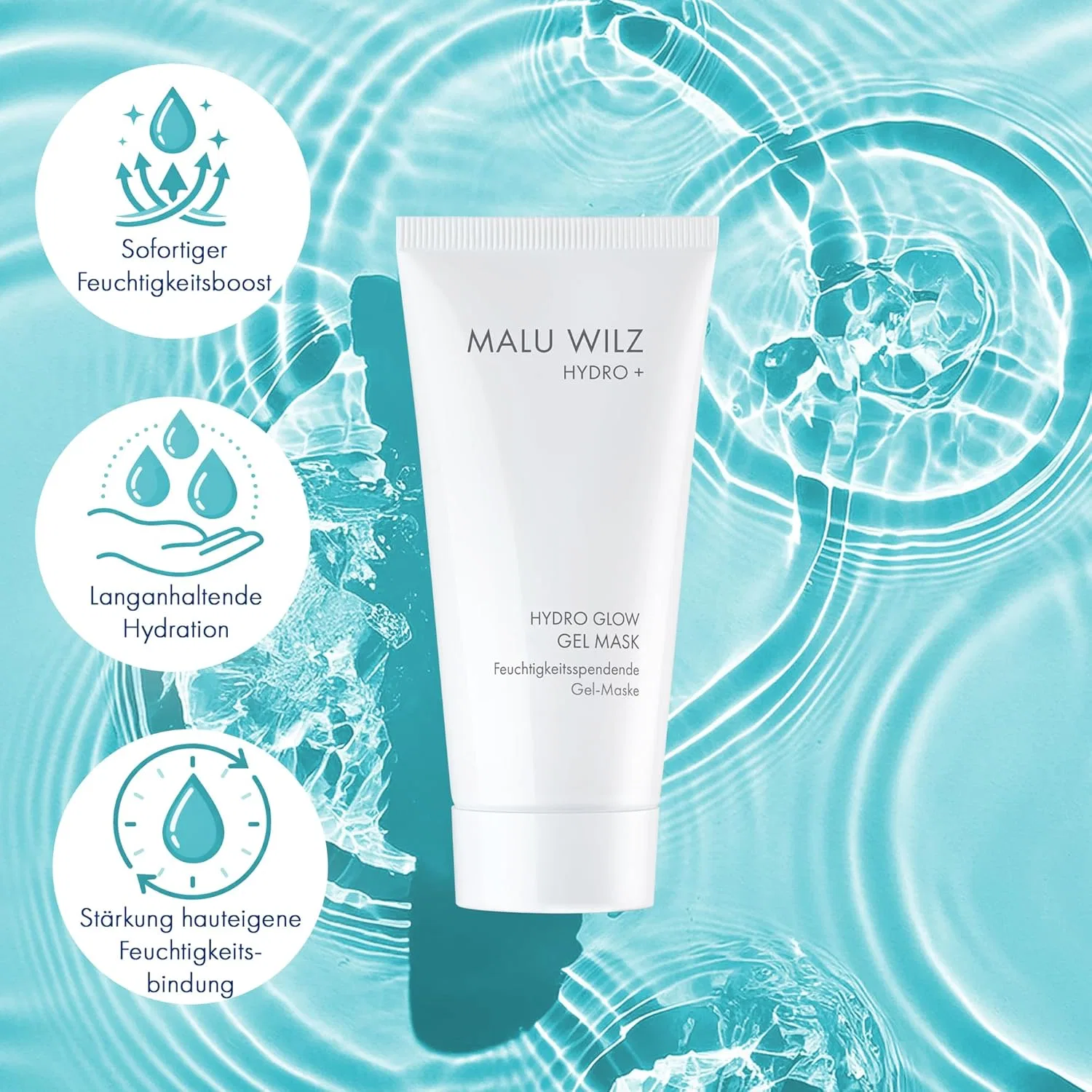 Бустер Malu Wilz — Увлажняющая гель- «HYDRO GLOW» от, 50 мл — фото 4