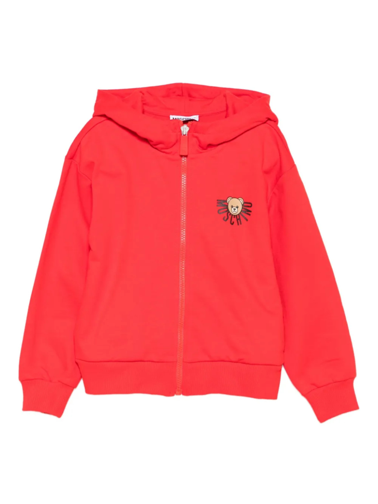 

Толстовка Moschino Kids Teddy Bear на молнии, красный