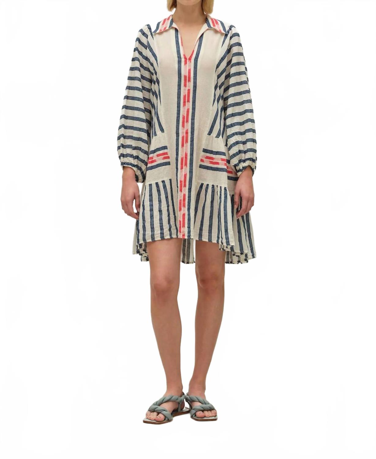 

Морское платье с длинным рукавом Nifty в черном цвете DEVOTION TWINS