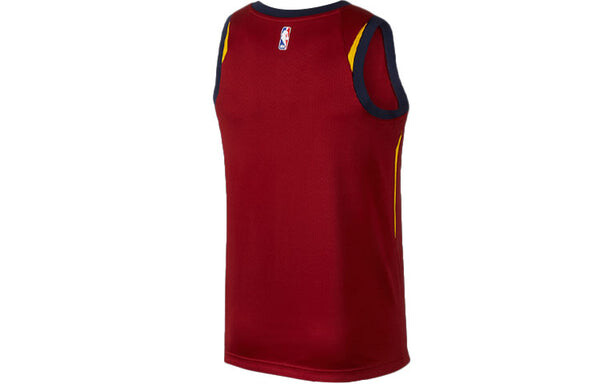 Спортивная футболка retro basketball vest sw fan edition cleveland cavaliers red wine red Nike, красный — фото 2