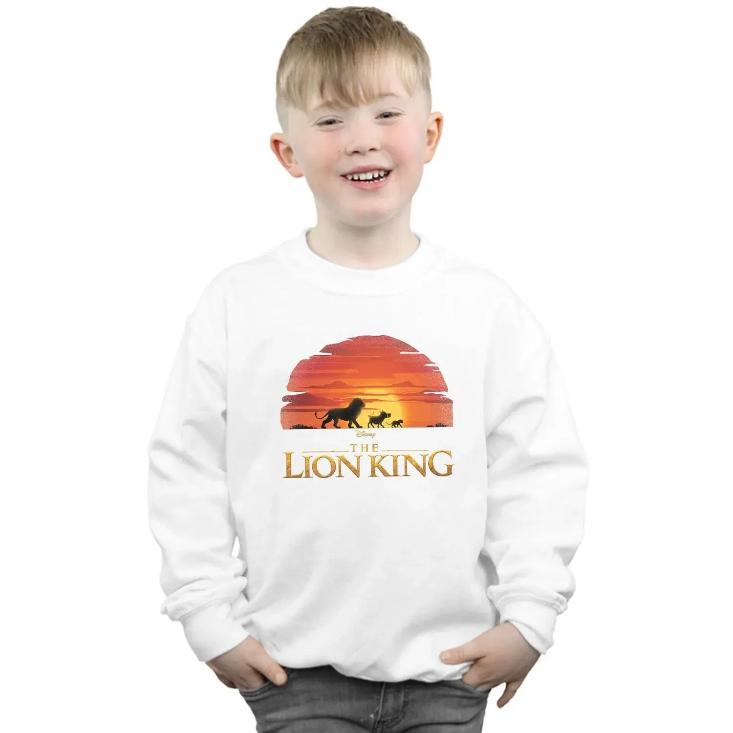 Детский свитшот с логотипом Disney Lion King, белый