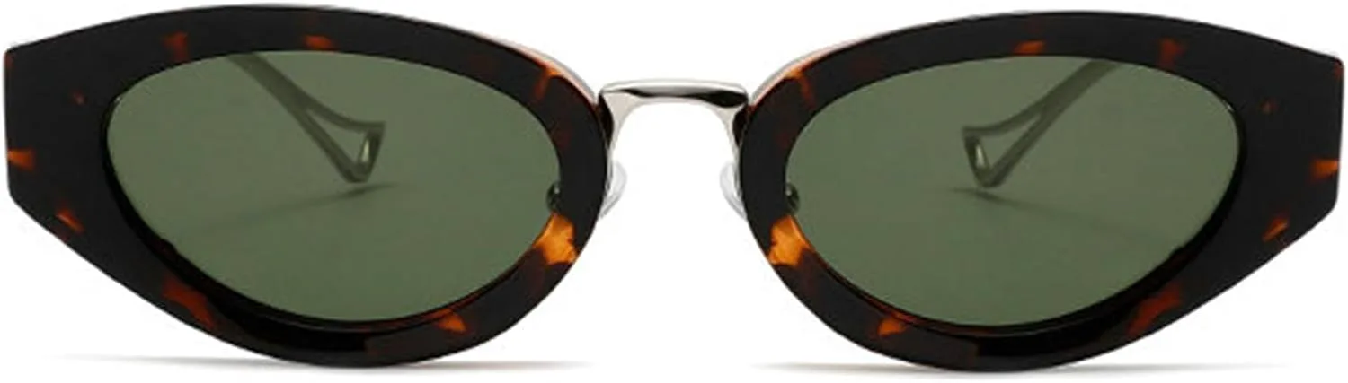 

Солнцезащитные очки Willochra «Кошачий глаз» для женщин и мужчин, винтажные, в маленькой оправе, в стиле панк, Y2K, черные, с защитой от УФ-излучения UV400, C3