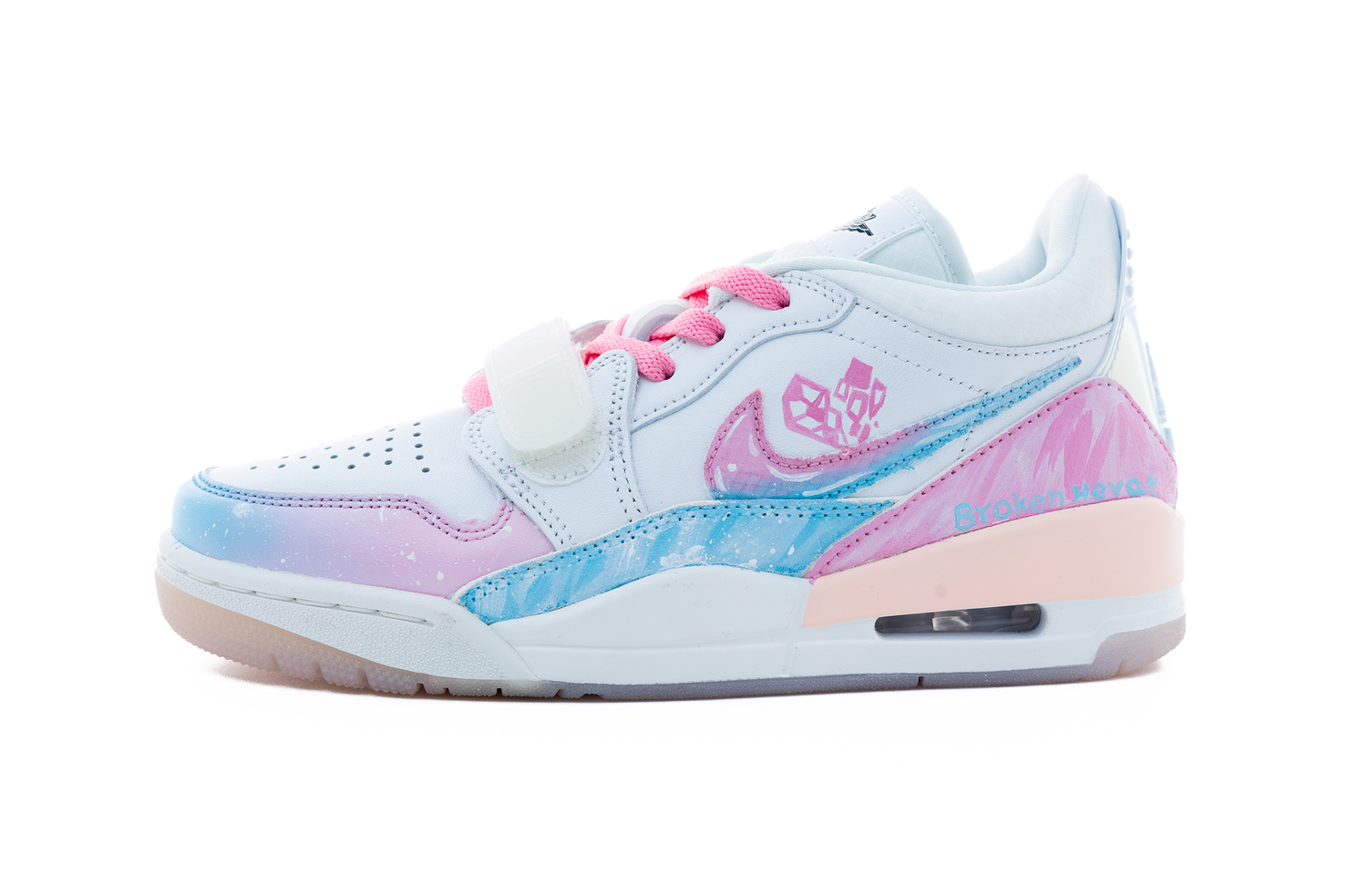 

Legacy 312 Heartbeat Melody Кожаные устойчивые к истиранию кроссовки Low top Vintage Basketball Shoes Unisex Jordan, розовый