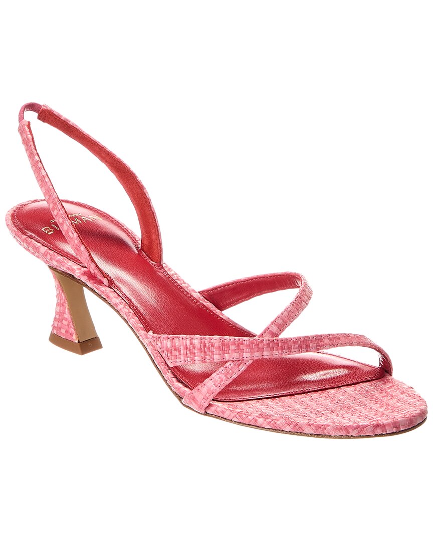 Alexandre Birman Tita Bell 60 Tweed Slingback Sandal, розовый