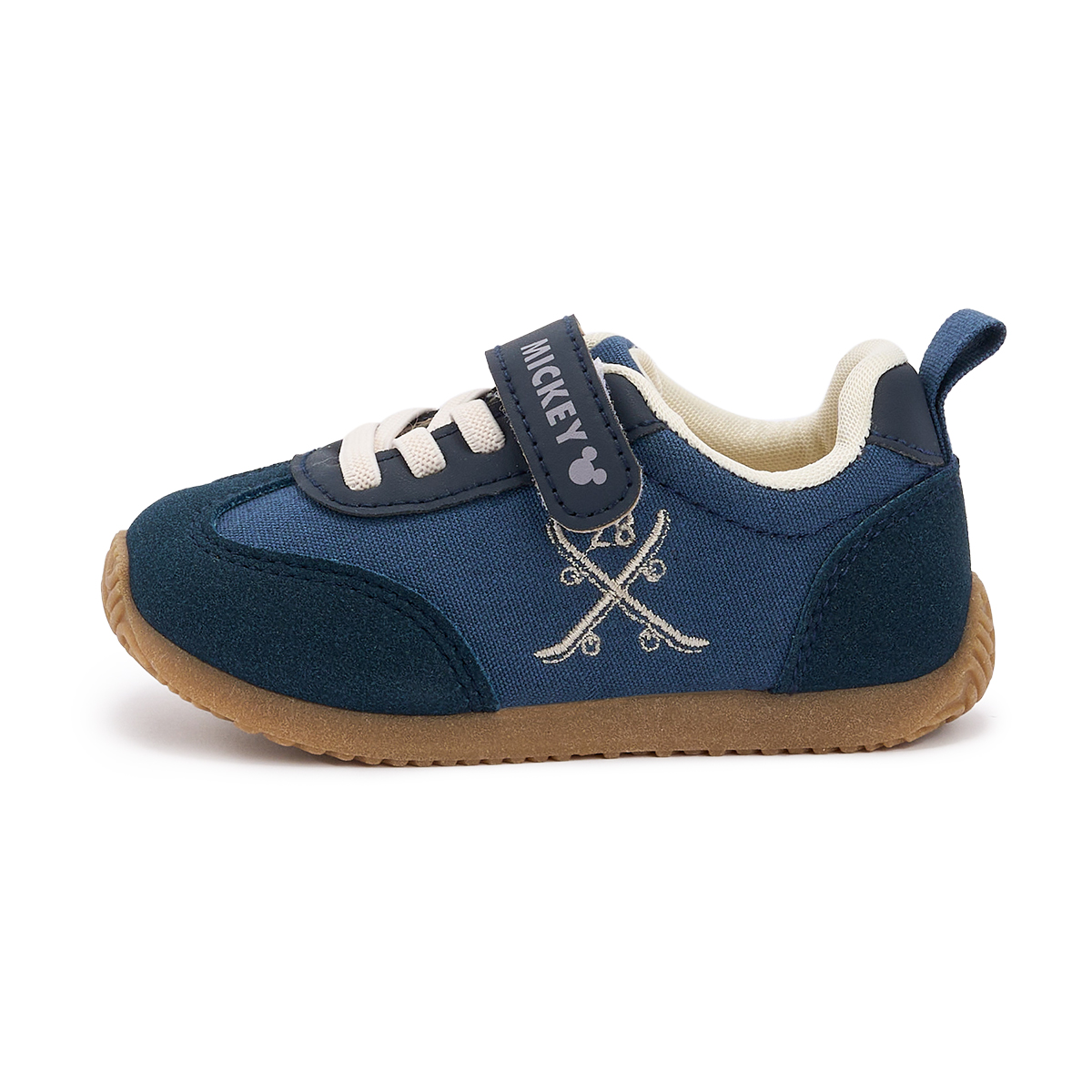 

Mickey амортизация, дышащие, нескользящие низкие детские повседневные кроссовки для детей от 3 до 7 лет Disney, темно-синий