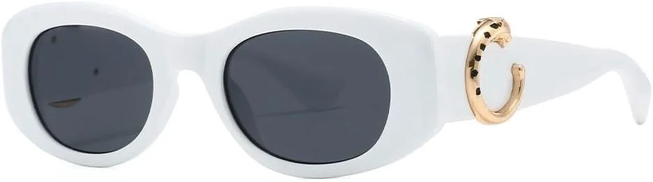 

Модные квадратные солнцезащитные очки для мужчин, винтажные, в черной оправе, женские классические ретро-очки, защита от ультрафиолета UV400 WNCKSQ, White