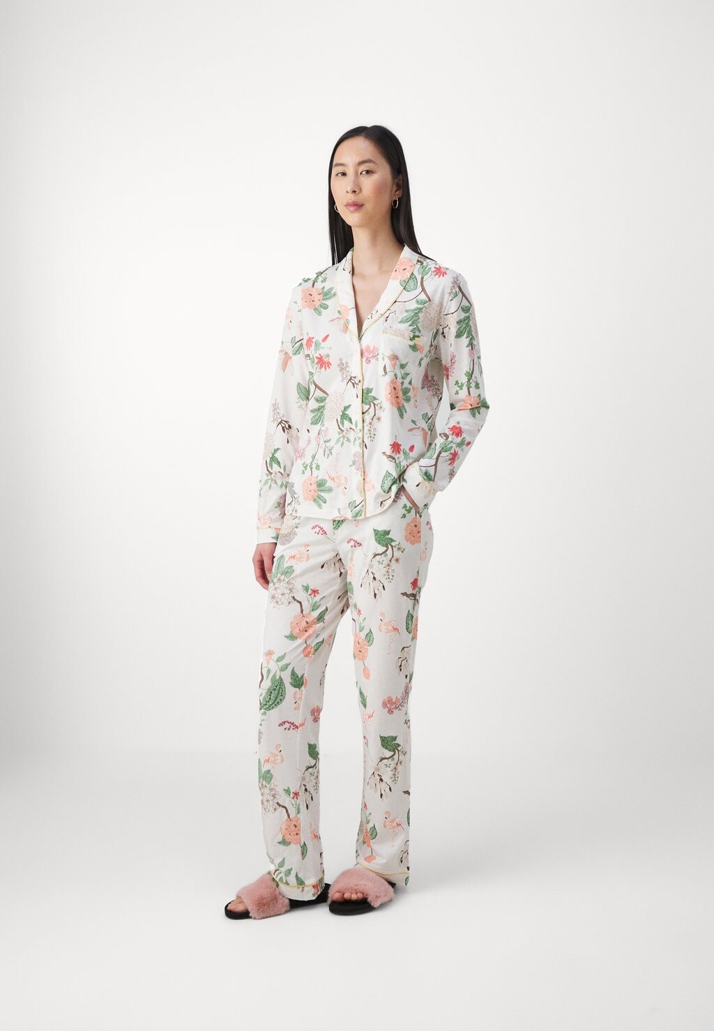 

Пижама Las Flamingold Classic Pj LASCANA, кремовый