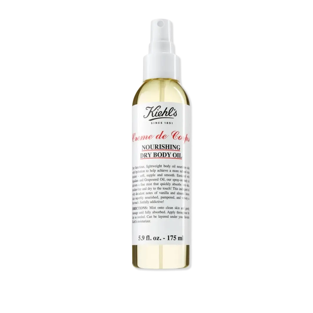 

Масло для тела creme de corps nourishing body oil Kiehls, объем 175 мл