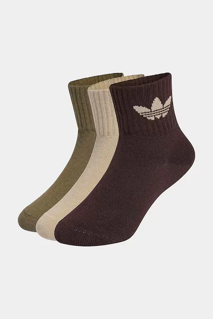 Носки детские 3 шт Adidas Originals, коричневый