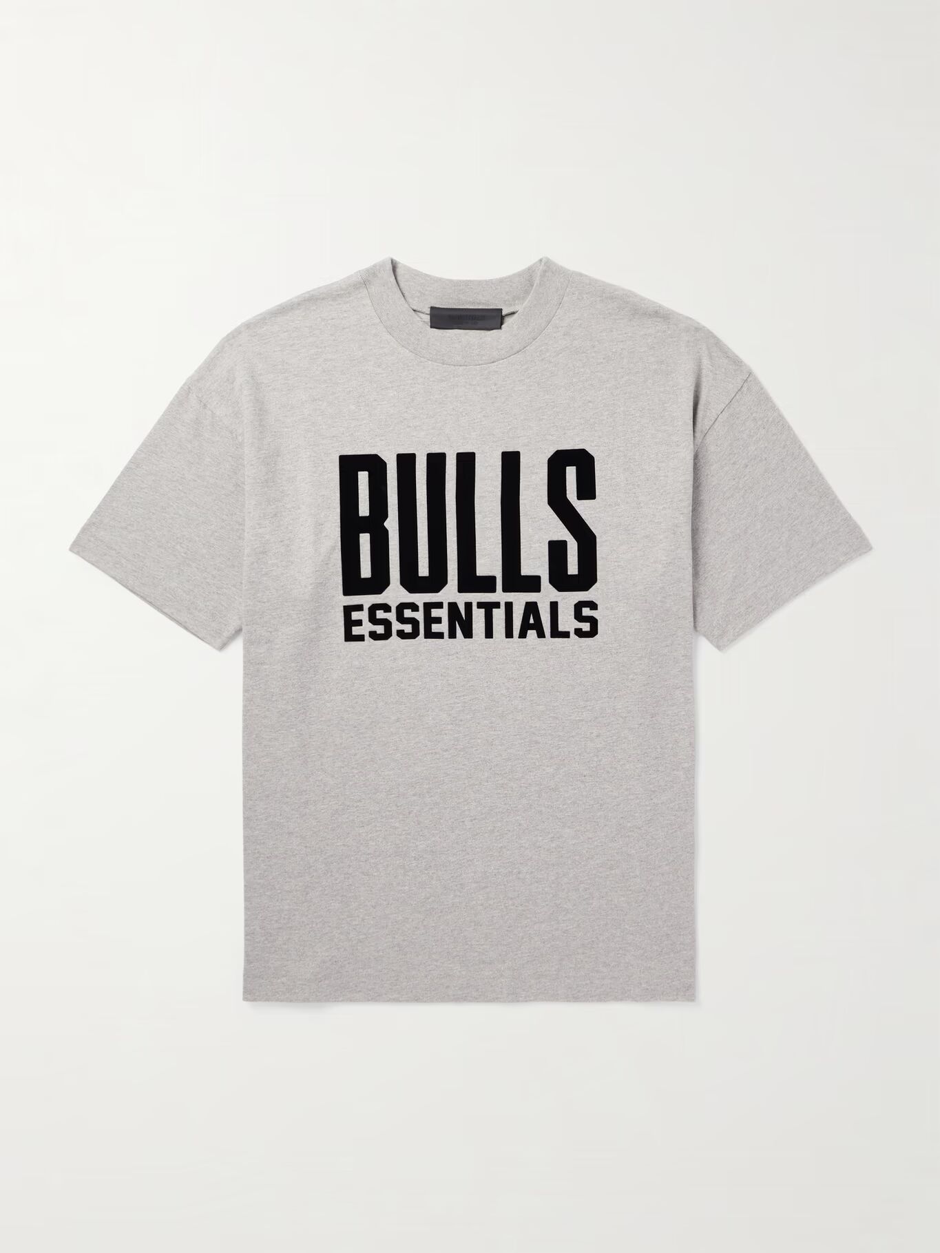 

Футболка из хлопкового джерси с аппликацией NBA Bulls FEAR OF GOD ESSENTIALS, серый