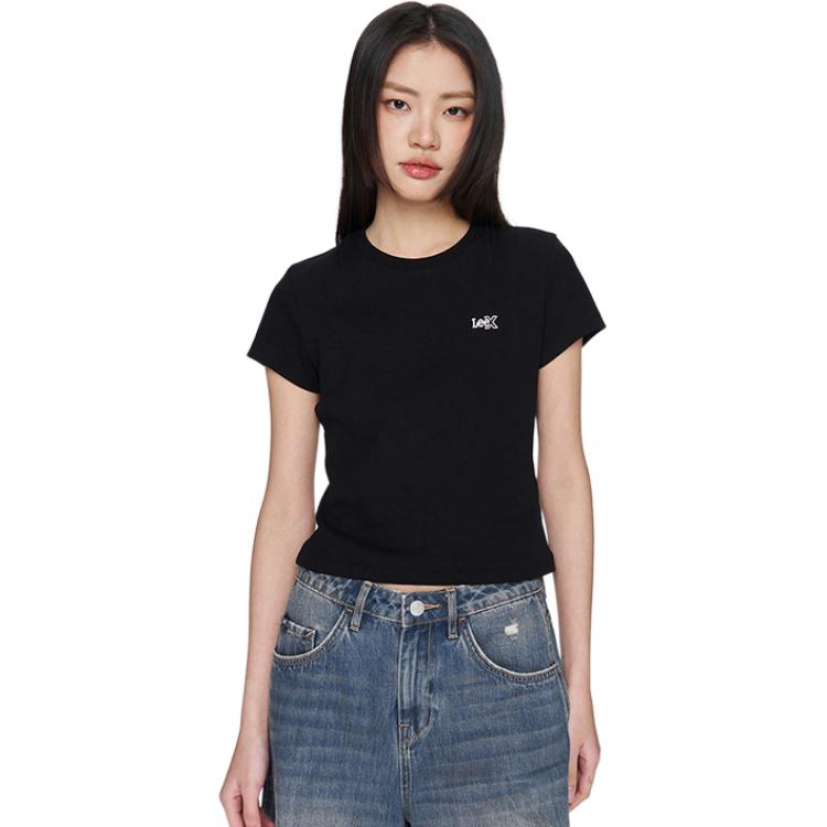 

Lee Футболка женская черная, Черный, Lee Футболка женская черная
