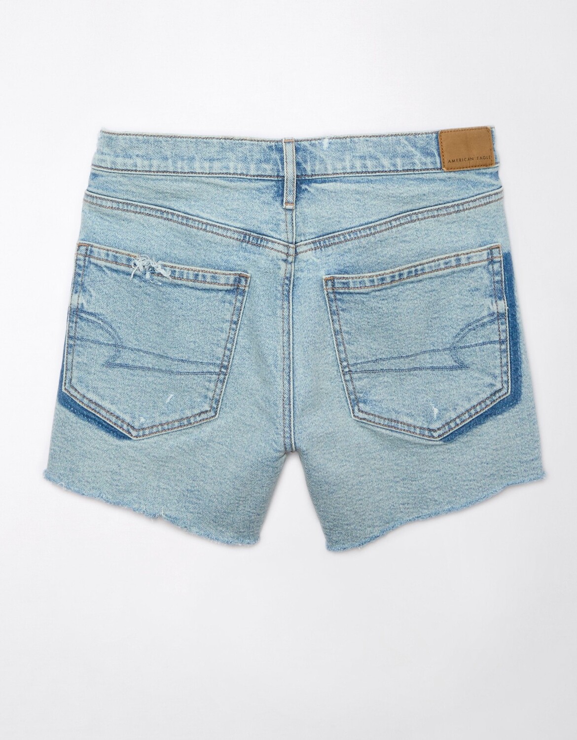 

Джинсовые шорты AE Strigid 4 дюйма с идеальными рваными краями American Eagle Outfitters, цвет Indigo Waters