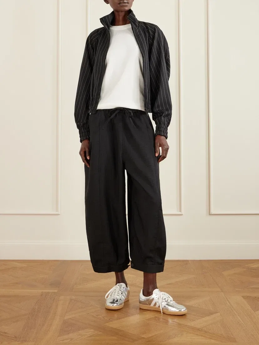 Полосатая куртка из переработанных материалов Y-3 adidas Originals, черный — фото 2