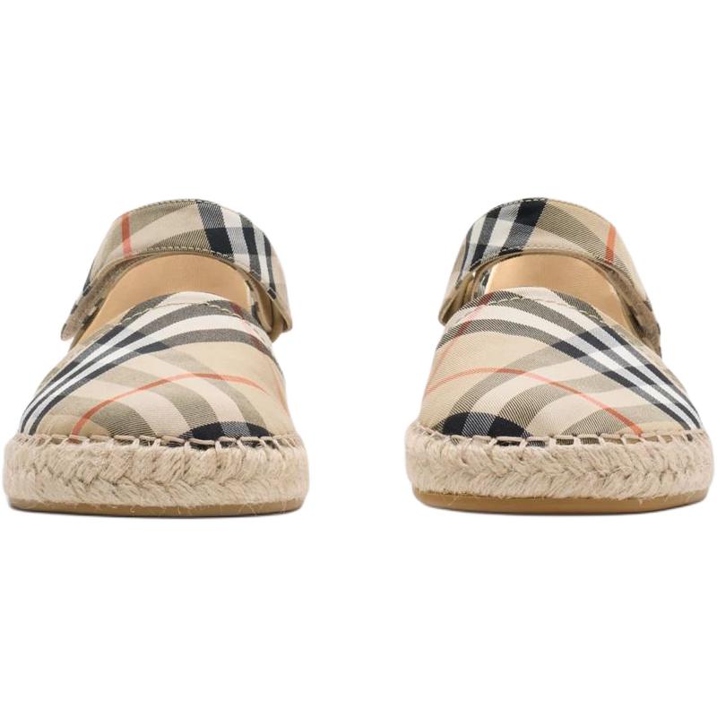 Burberry Низкие детские кеды Canvas Beige — фото 4
