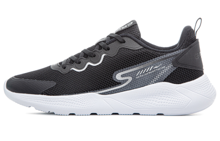 

Erke Низкие повседневные спортивные кроссовки для мужчин, черный с серебристым рисунком