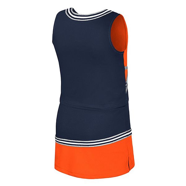 Детский двухкомплектный сет Illinois Fighting Illini Lollipop Park Cheer для девочек, цвет navy Colosseum — фото 4