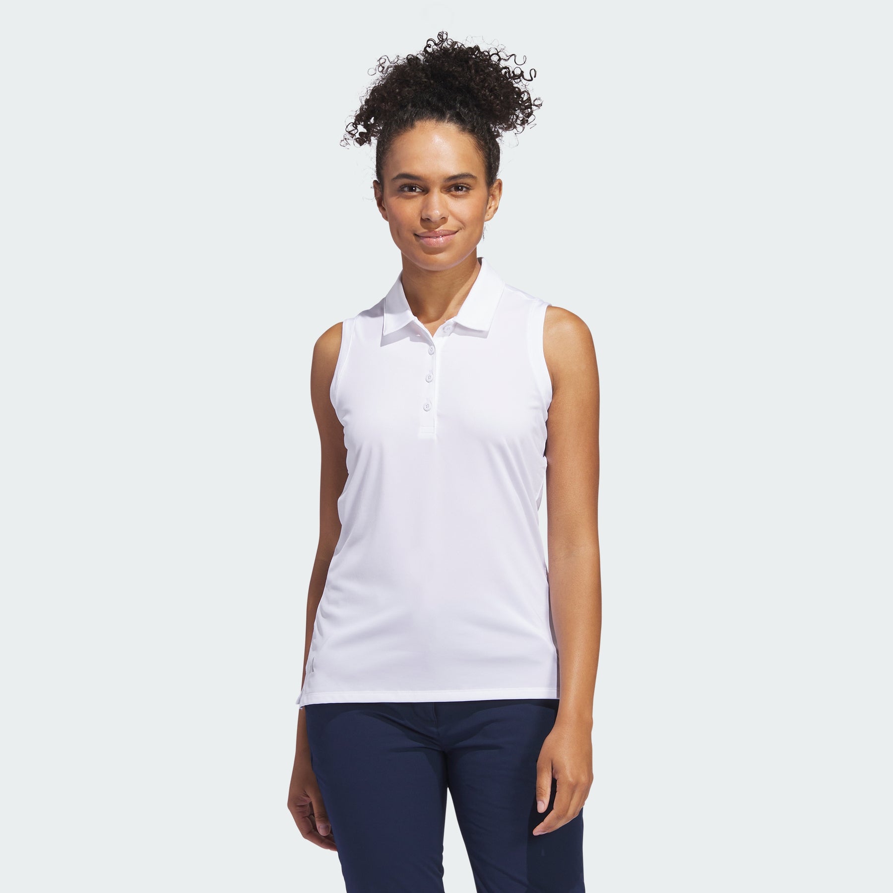 

Ultimate365 однотонная рубашка поло без рукавов Adidas, white