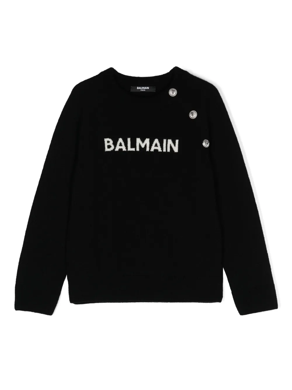 

Джемпер с логотипом Balmain Kids, черный