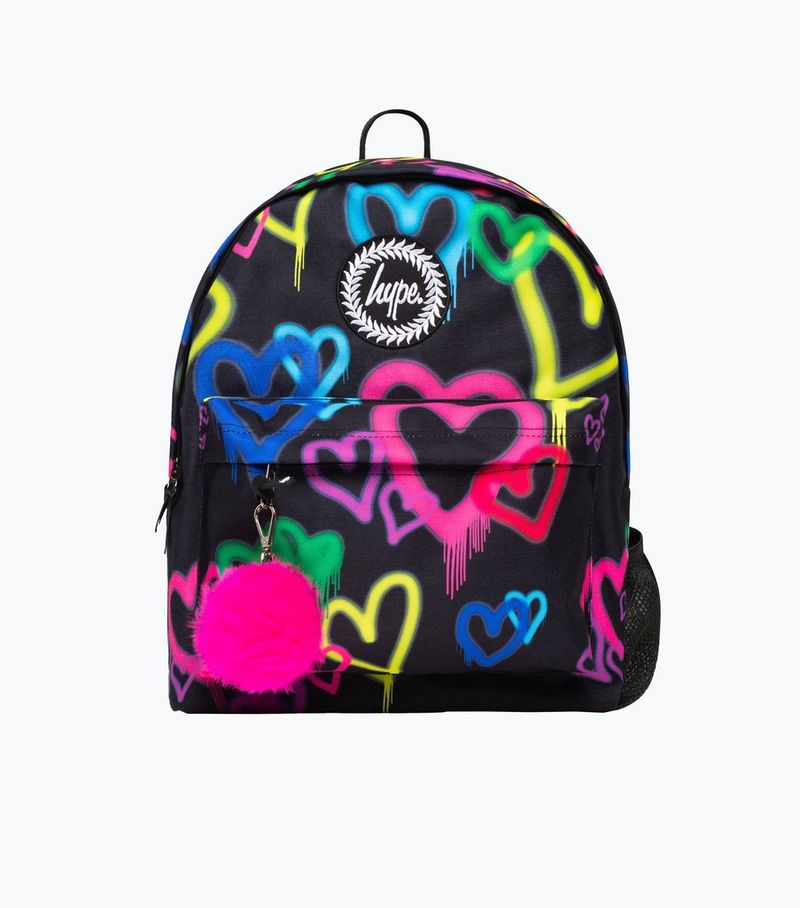 

Черный рюкзак HYPE Graffiti Heart Iconic HYPE, черный