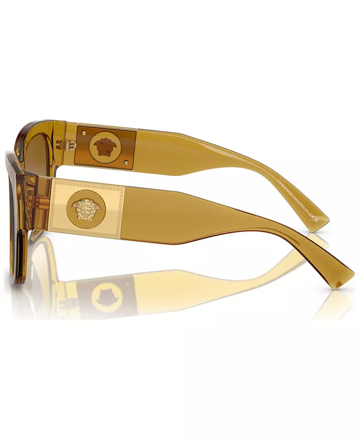 Женские солнцезащитные очки, VE4437U Versace, коричневый — фото 3
