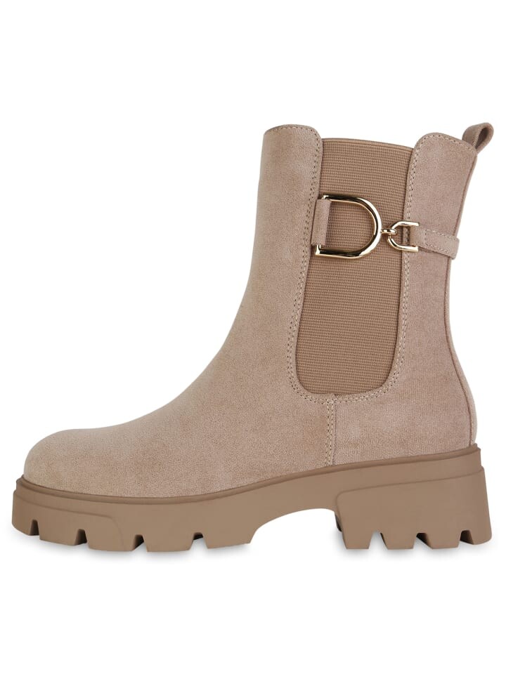 Ботильоны VAN HILL Klassische Stiefeletten Esme, цвет Khaki Velours — фото 2