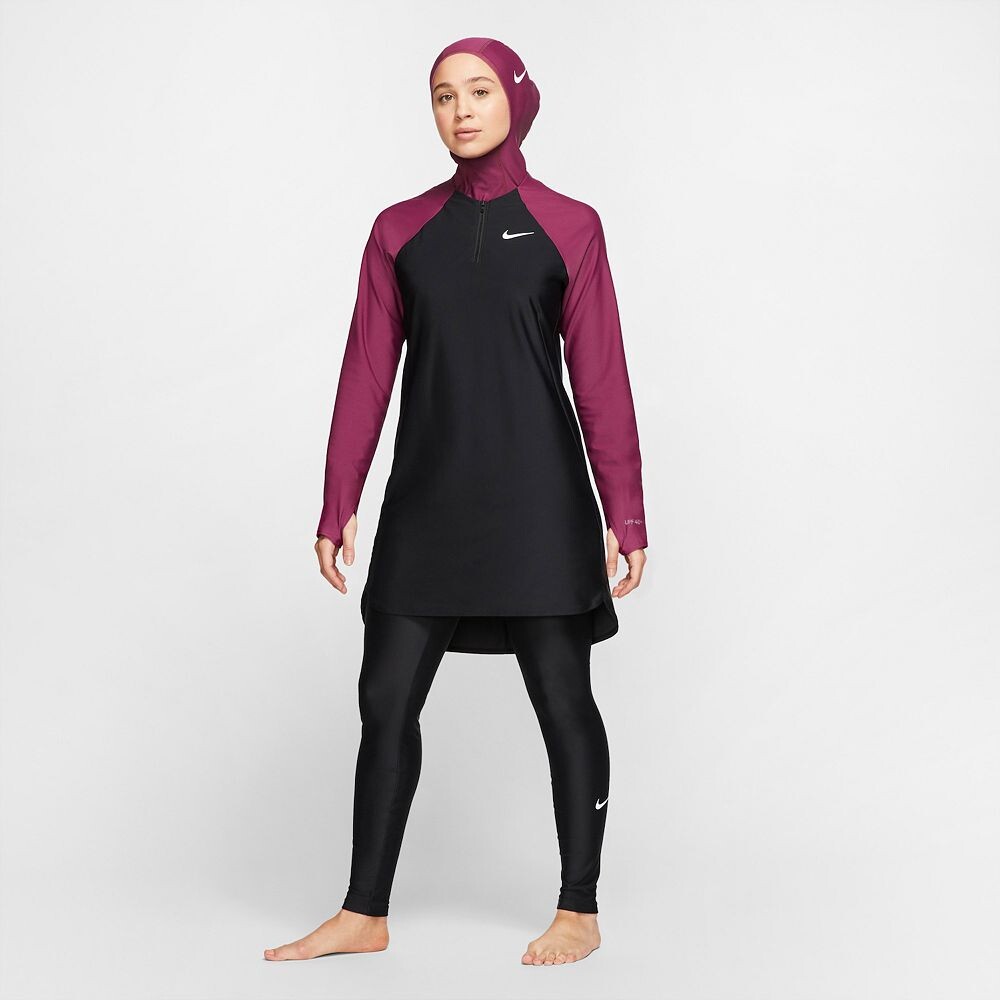 

Женские узкие длинные леггинсы для плавания Nike Essential, черный