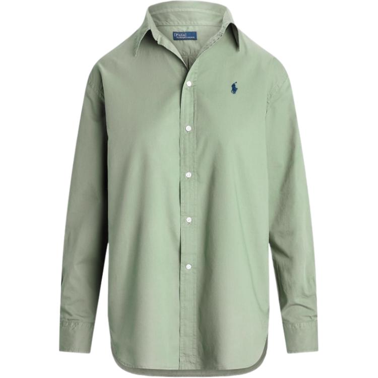 Polo Ralph Lauren Рубашка SS24 женская рабочая одежда Green — фото 3