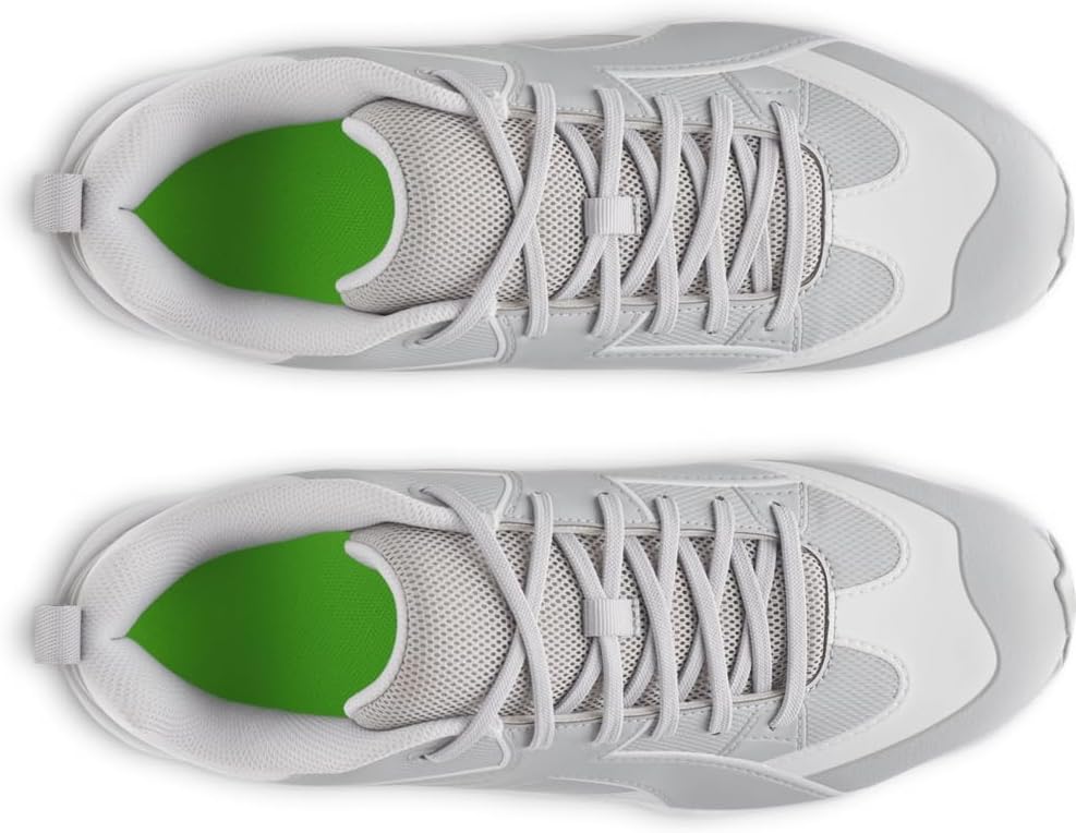 Under Armour мужские бейсбольные бутсы Leadoff Icon Low Rm, (075) Baseball Gray/White/Baseball Gray — фото 4
