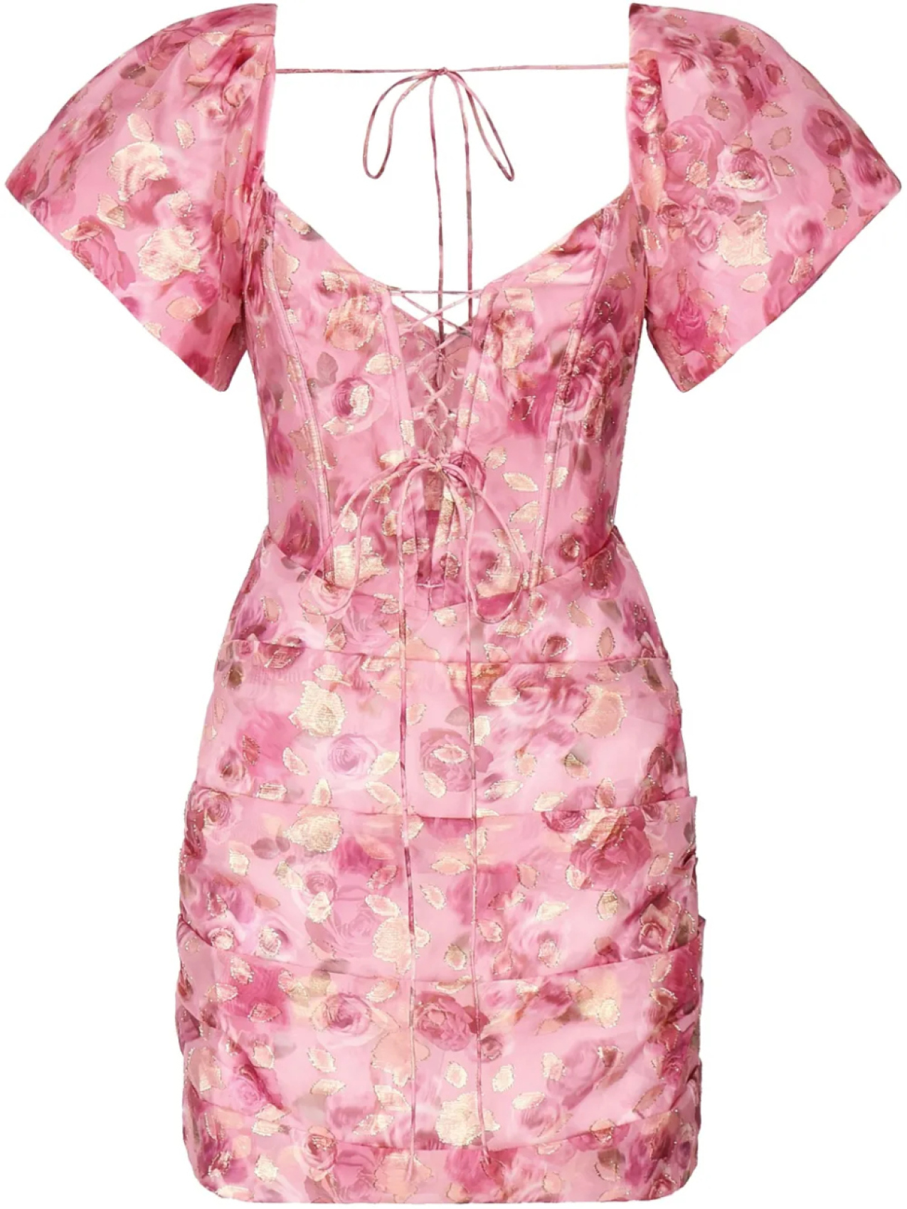 

Мини-платье с цветочной аппликацией For Love And Lemons, розовый