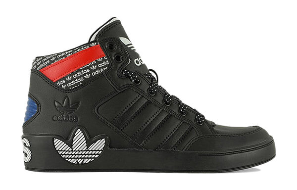 Кроссовки оригиналы хард корт высокие Adidas, черный — фото 2
