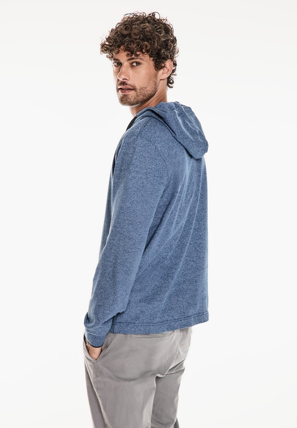 

Толстовка с капюшоном Street One MEN, синий