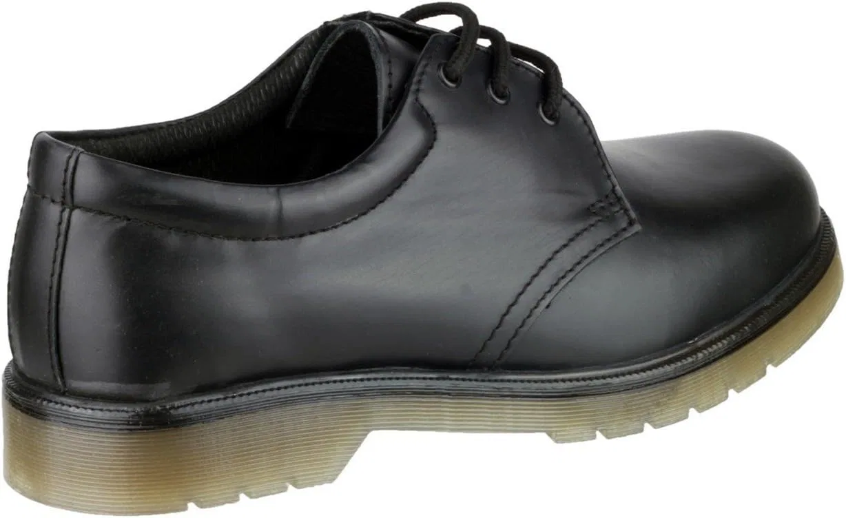 Мужские кожаные туфли Amblers Aldershot Gibson на шнуровке, низкие туфли Amblers Safety, Black — фото 2