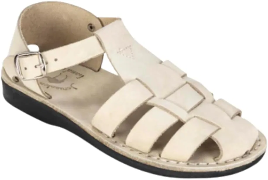 Сандалии из натуральной кожи, Daniel, белый нубук Jerusalem Sandals