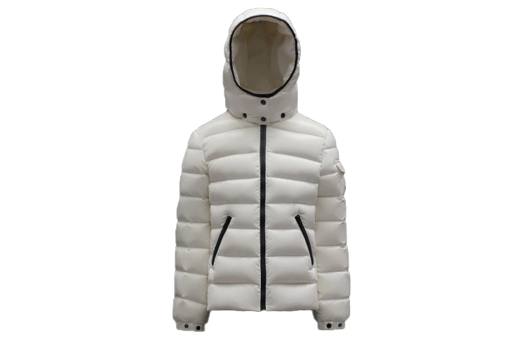 Детская пуховая куртка Moncler, белая — фото 2
