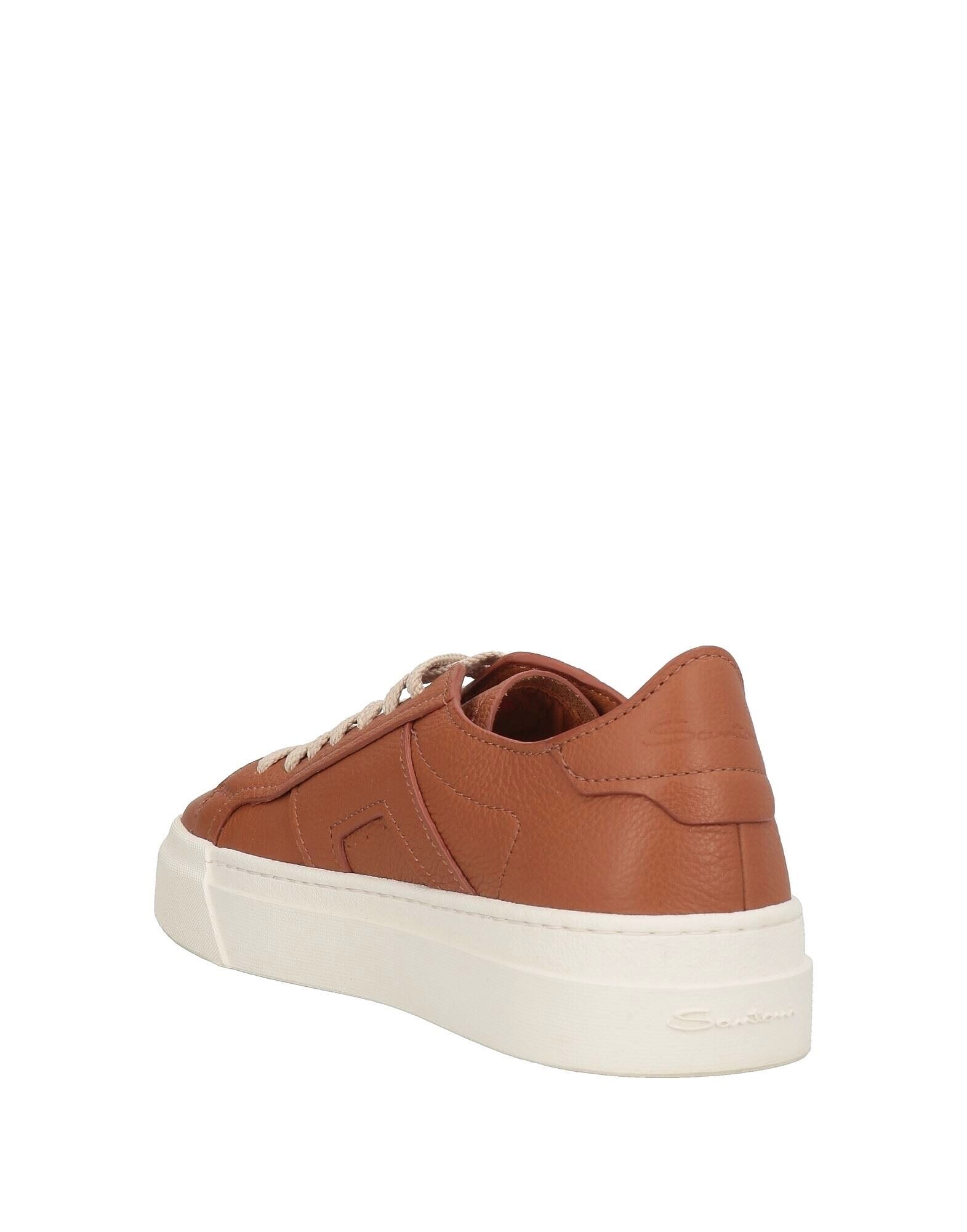 Кроссовки Double Buckle Sneaker Santoni, желтовато-коричневый — фото 3