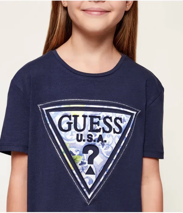 Футболка regular fit Guess, темно-синий — фото 4