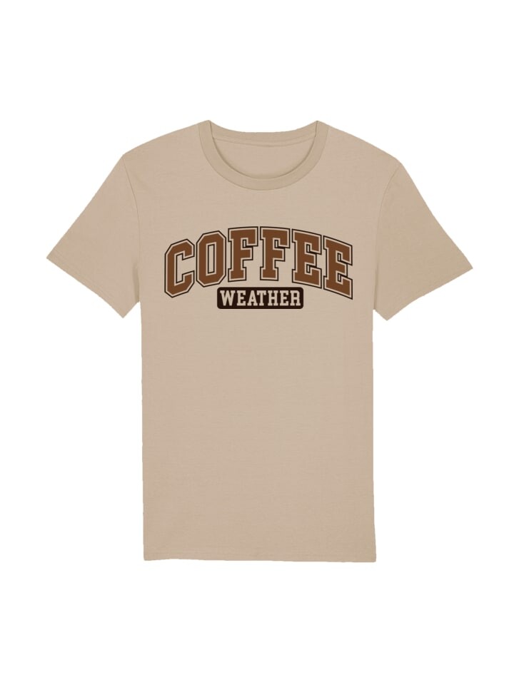 

Футболка F4NT4STIC T-Shirt Coffee Weather Winter Holiday Weihnachts, цвет desert dust