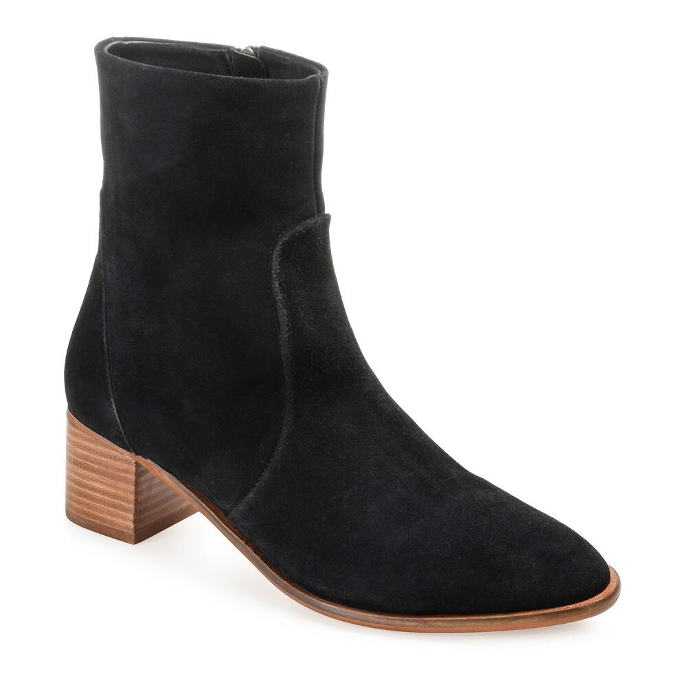 

Женские замшевые ботильоны Journee Signature Airly Tru Comfort Foam, черный