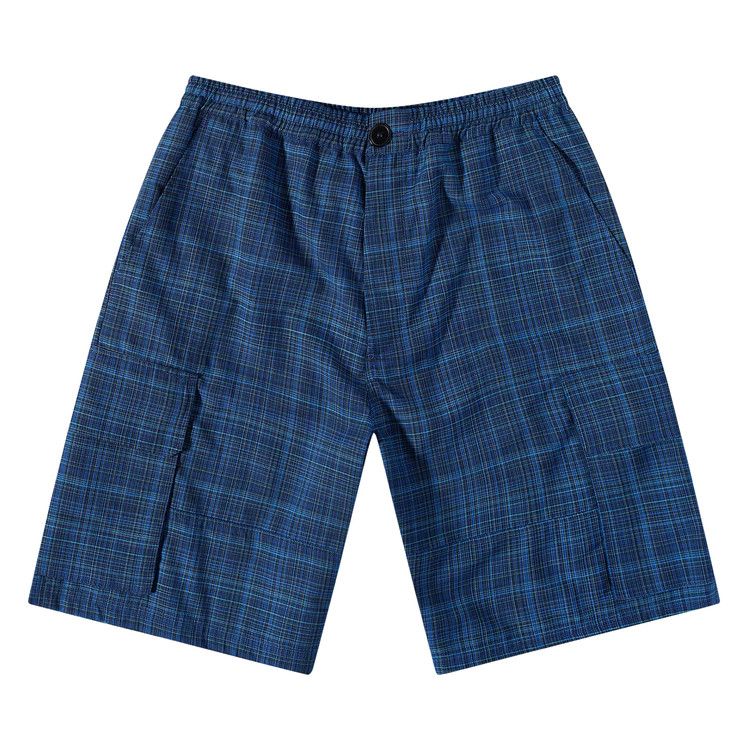 

Шорты Marni Drawstring Plaid Cargo Shorts, Blue