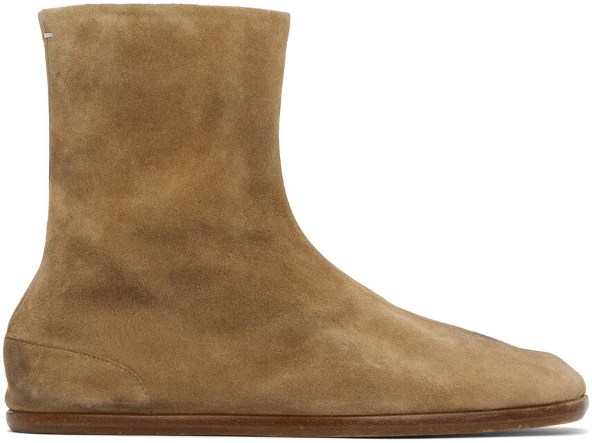 

Бежевые ботинки таби Maison Margiela
