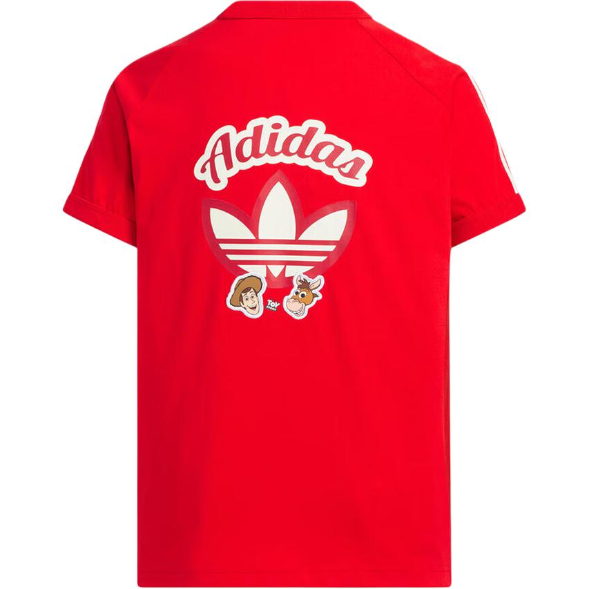 Футболка для детей с круглым вырезом Moderate Adidas Originals, красный — фото 3