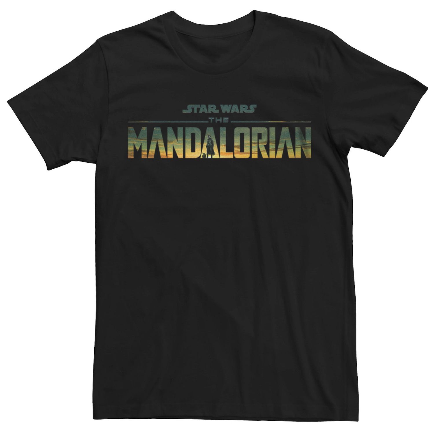 

Мужская футболка с логотипом Star Wars The Mandalorian Mando Grogu Licensed Character